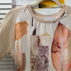 Graphic Floral Linen Zara Blouse